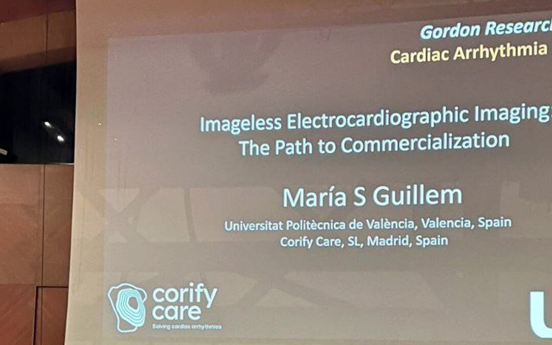 María Guillem presents her research on cardiac arrhythmia