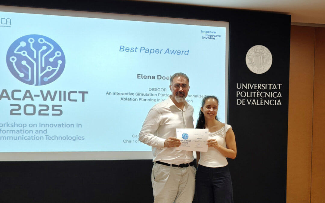 Elena Doallo, award for best poster at the latest edition of WIICT