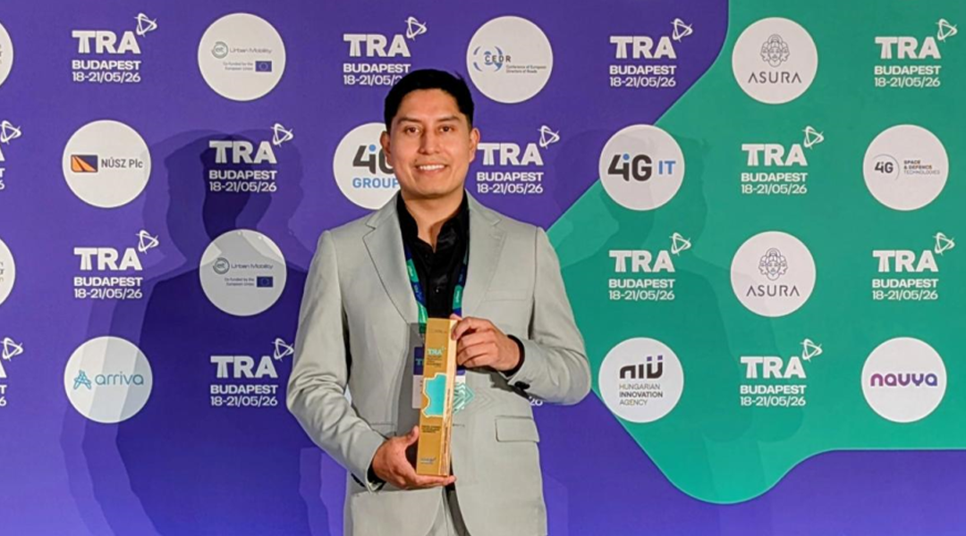 Denis Andrés Maigualema, SNA-ITACA researcher, winner of  the “TRA VISIONS 2026 Competition for Young Researchers”
